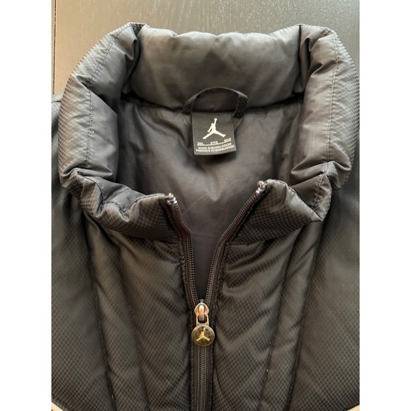 Nike Jordan XI Retro 11 Down‎ Puffer Vest Jacket Mens 3XL Black Outerwear RARE - Picture 12 of 14
